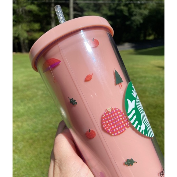 . Starbucks + Ban.do HTF Pink Sweater Weather Pumpkin Spice Tumbler/Cold Cup - Picture 3 of 15